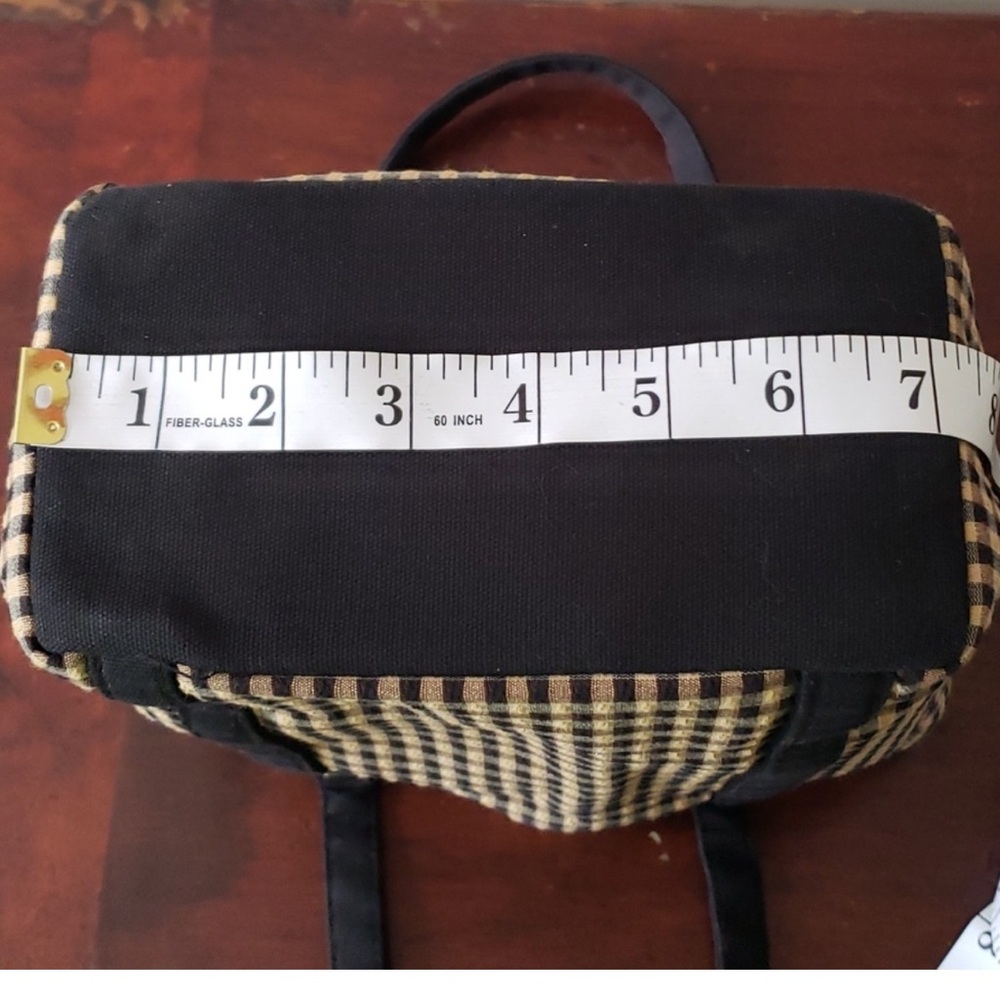 VTG 90s Longaberger Homestead Plaid Tote & Wallet Set EUC Americana - Picture 4 of 7